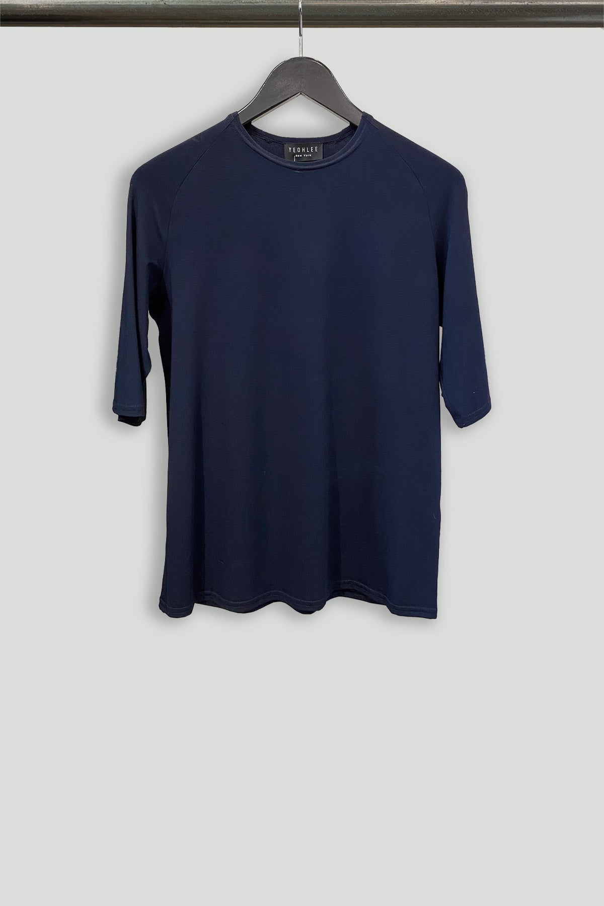 Stretch Melange Jersey Crewneck