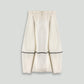Cream Wide Wale Cotton Catenary Skirt