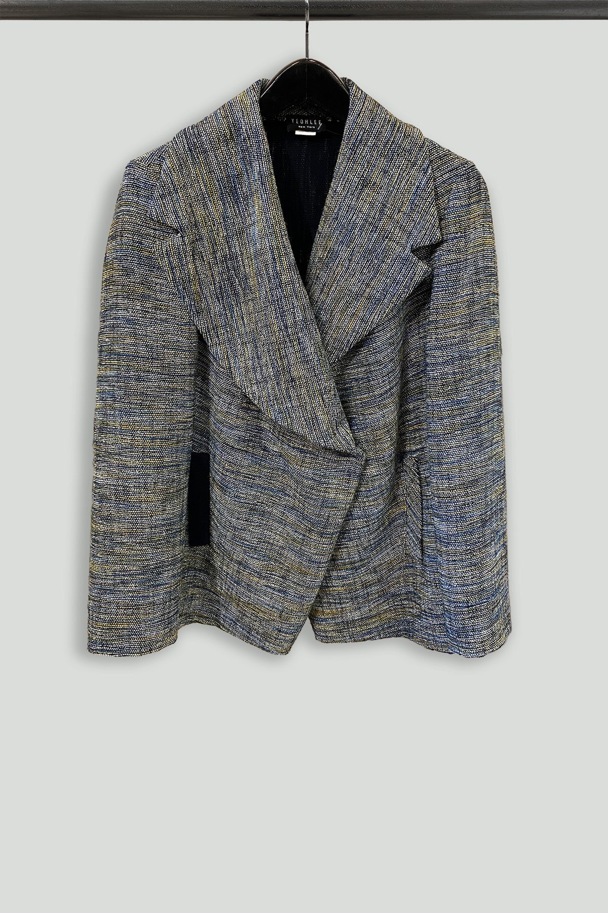 Multicolor Melange Cotton Blazer