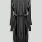 Black Lightweight Rainwear Long Coat