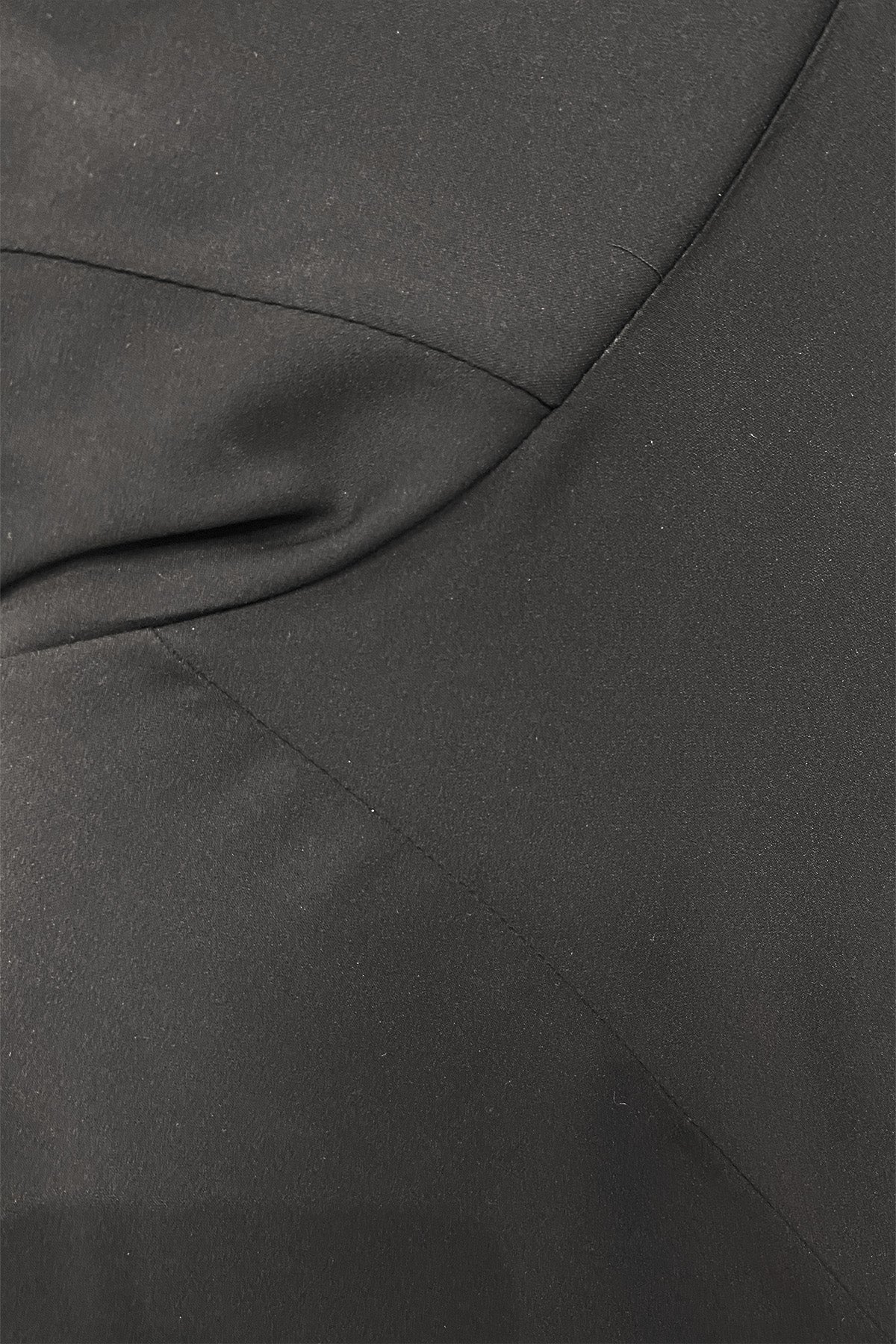 Black Stretch Jersey Hoodie