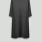 Black Microfiber Smart Gabardine Tunic Dress