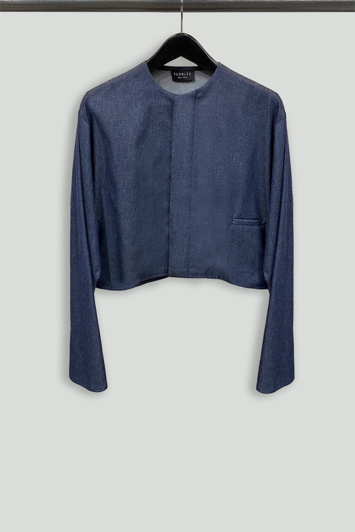 Lightweight Denim Crop Pilgrim Jacket