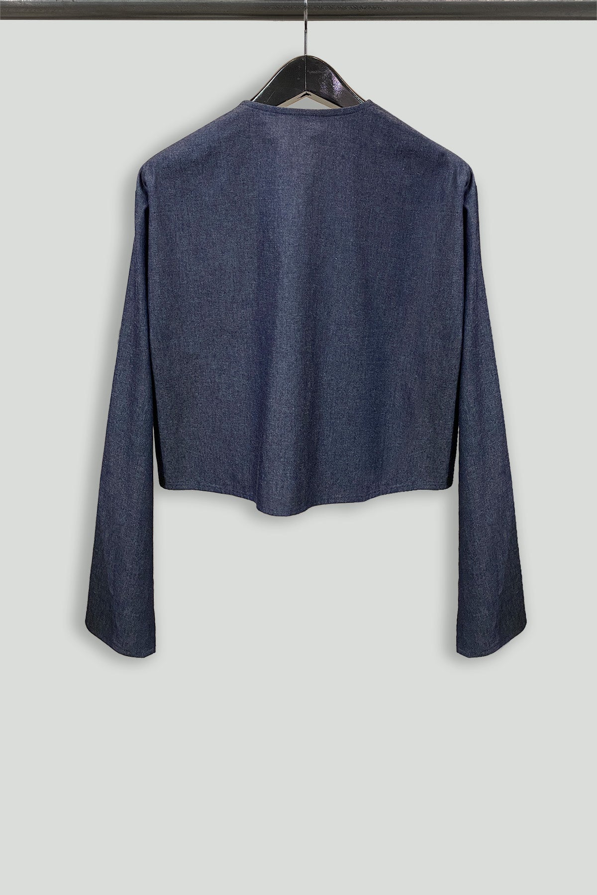 Lightweight Denim Crop Pilgrim Jacket