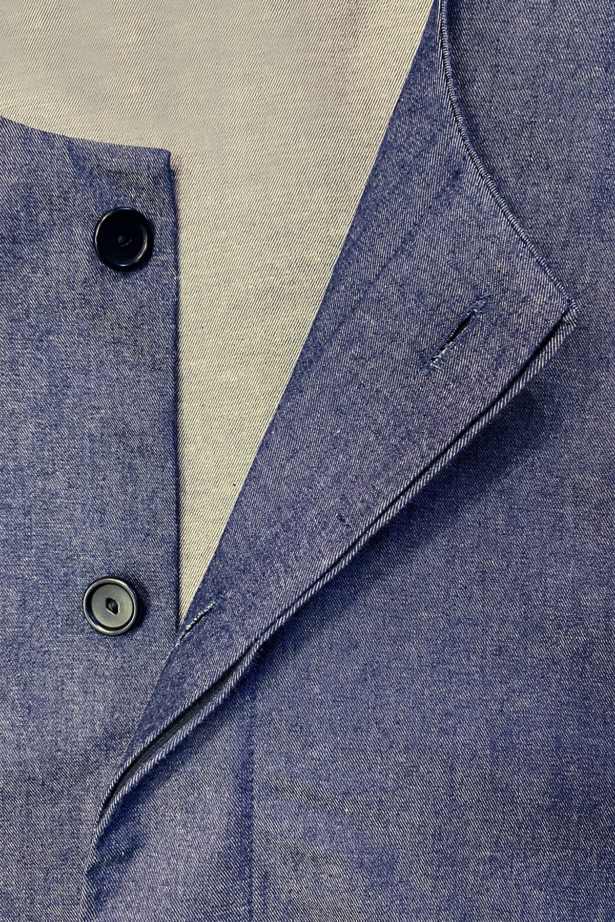 Lightweight Denim Crop Pilgrim Jacket