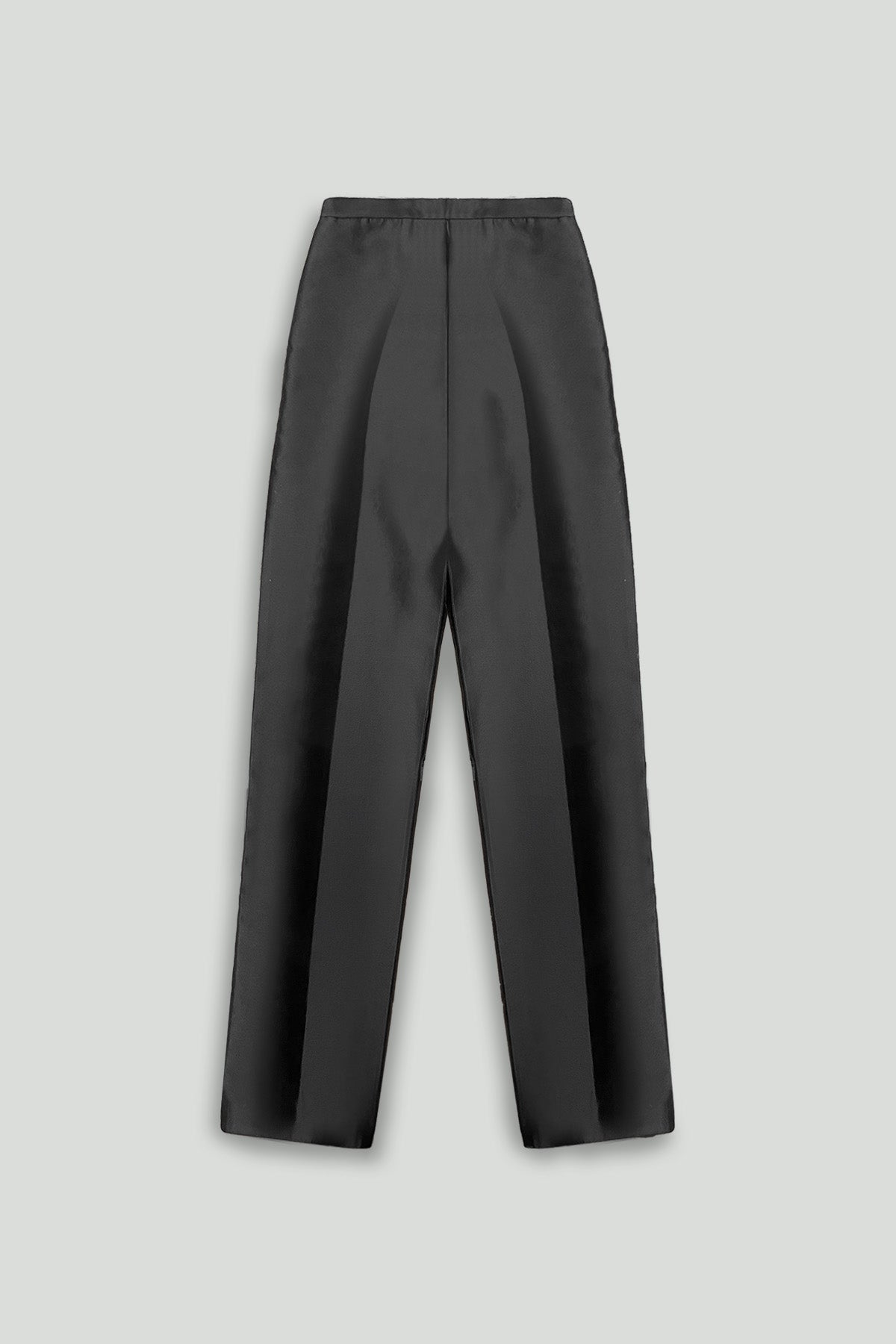 Black Silk Organza Jacket Pant