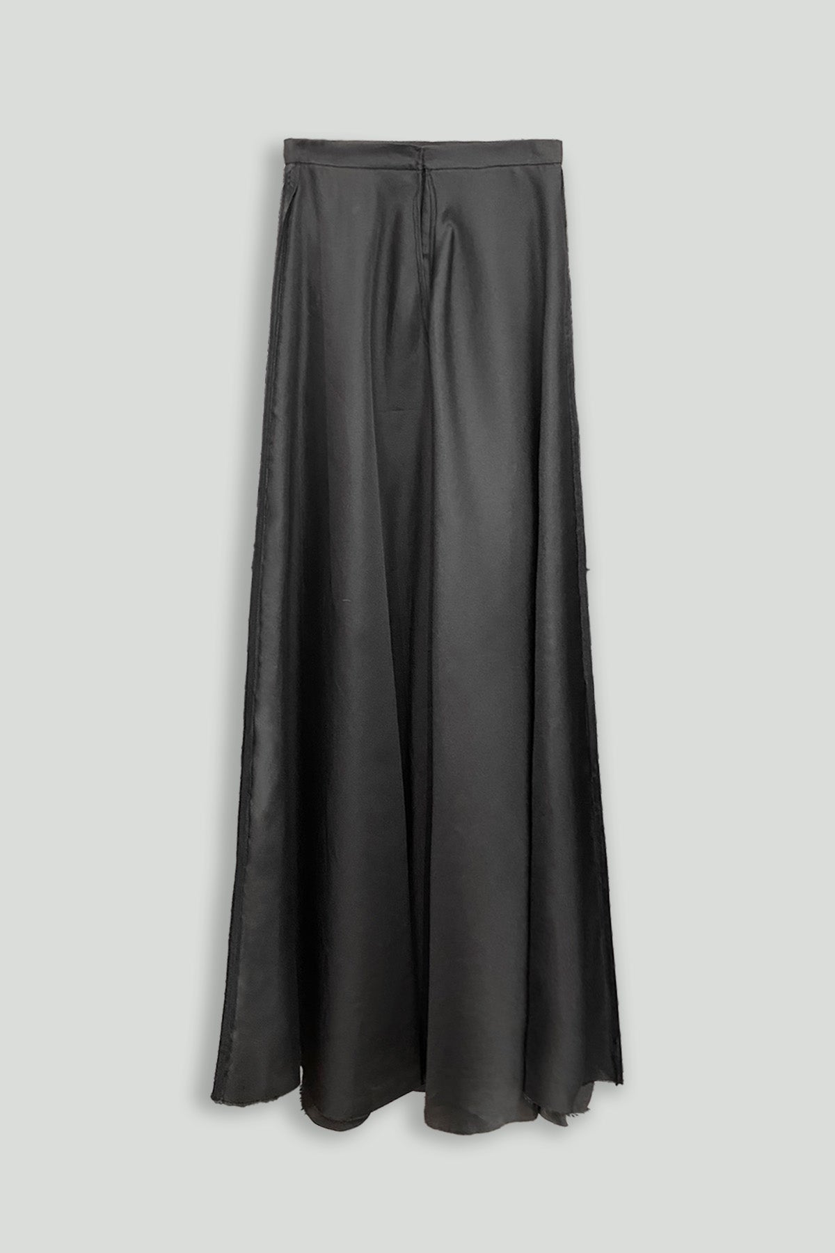 Black Silk Organza Infanta Skirt