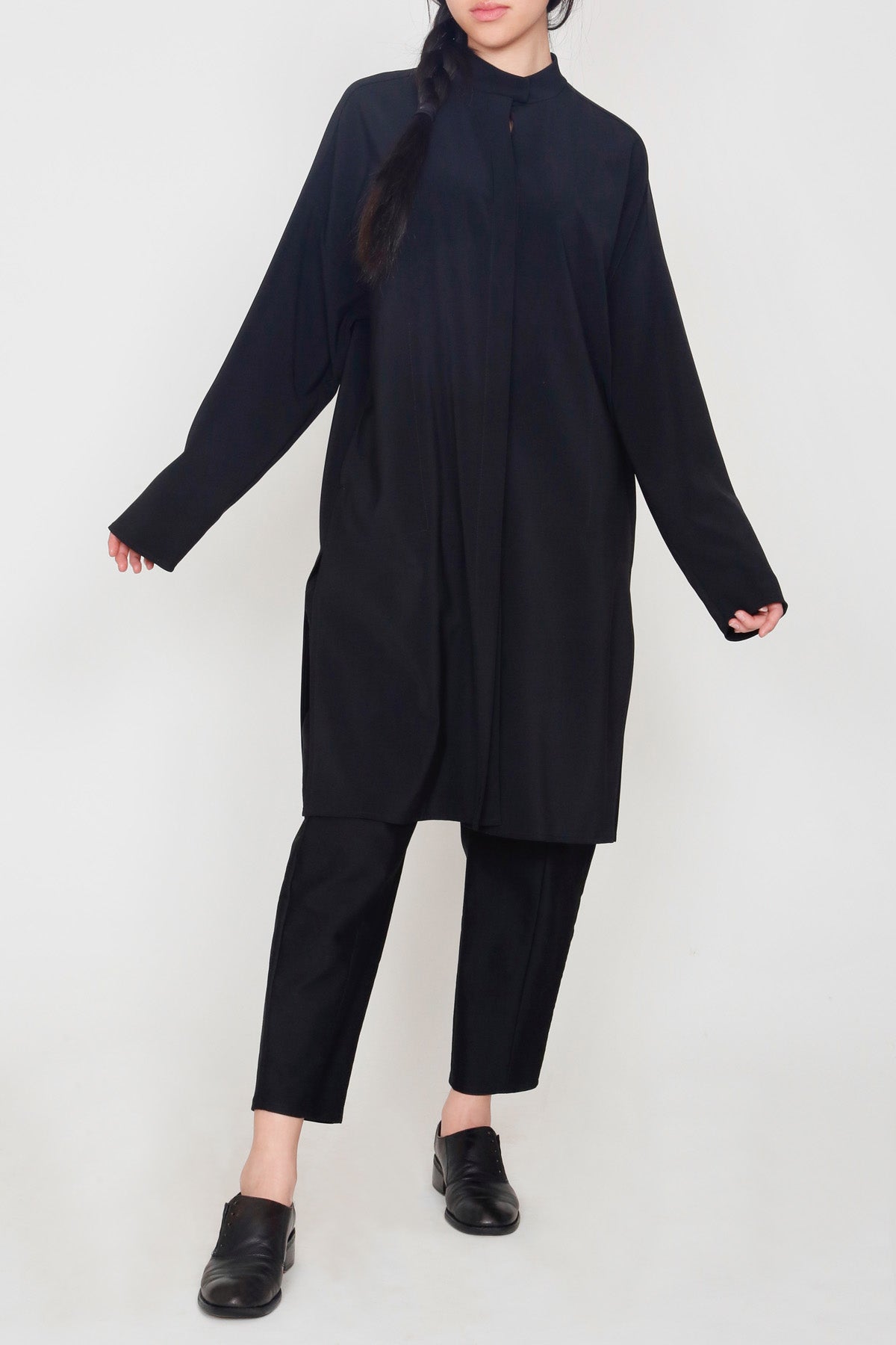 Smart Gab Microfiber Long Sleeve Tunic Shirt