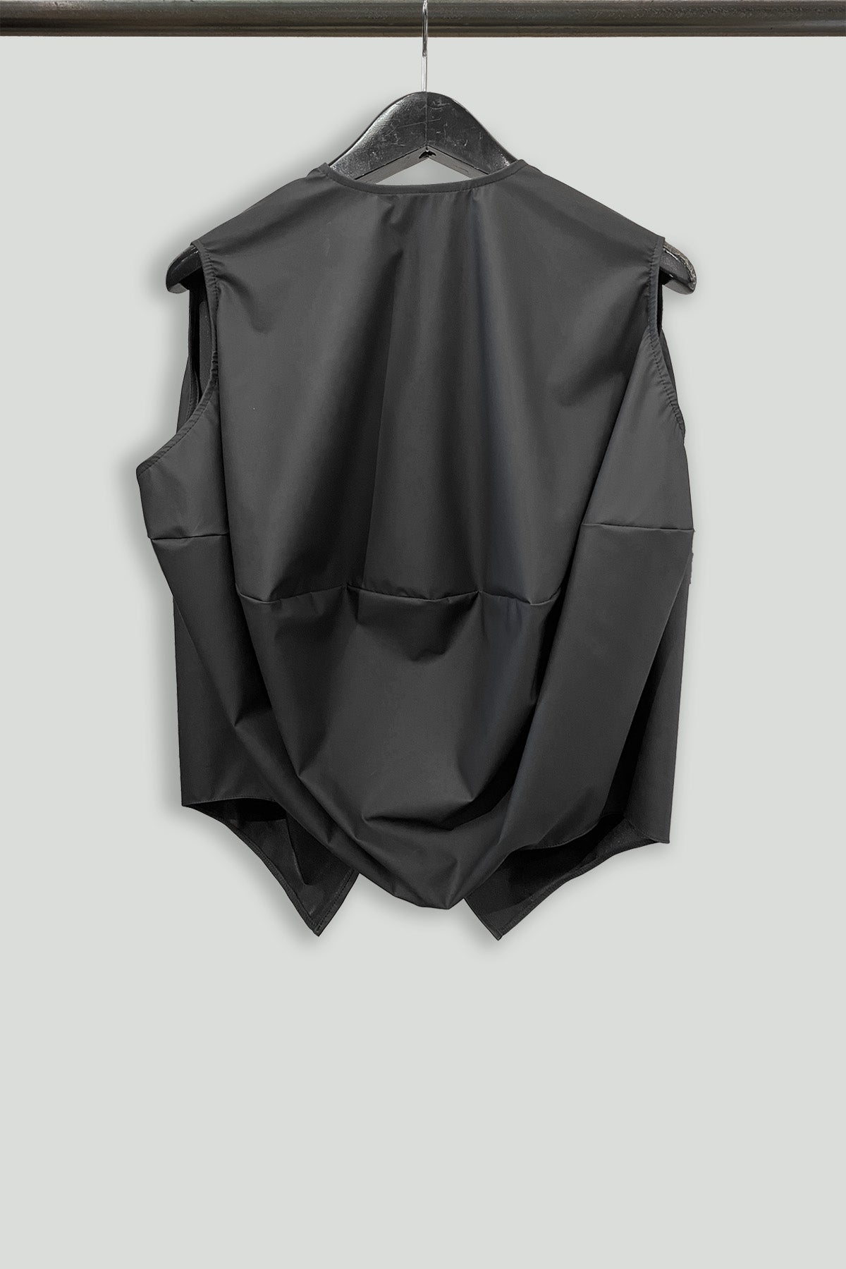 Black Matte Rainwear Bubble Vest