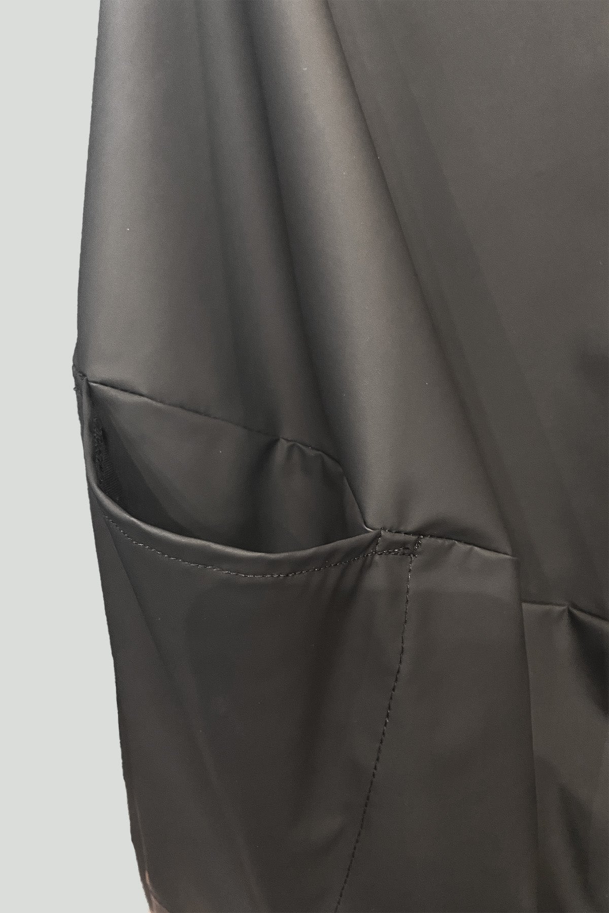 Black Matte Rainwear Bubble Vest
