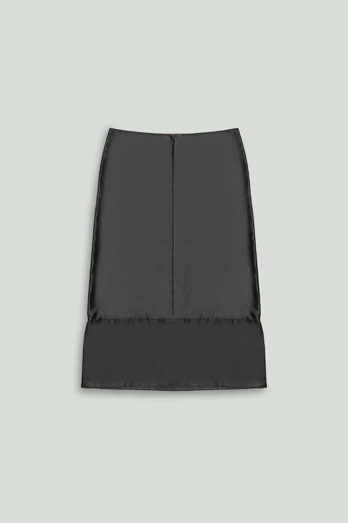 Lightweight Black Leather Skirt