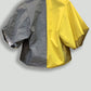 Lightweight Buttercup Yellow and Cotton Silver Flannel Box Sleeve Jacket