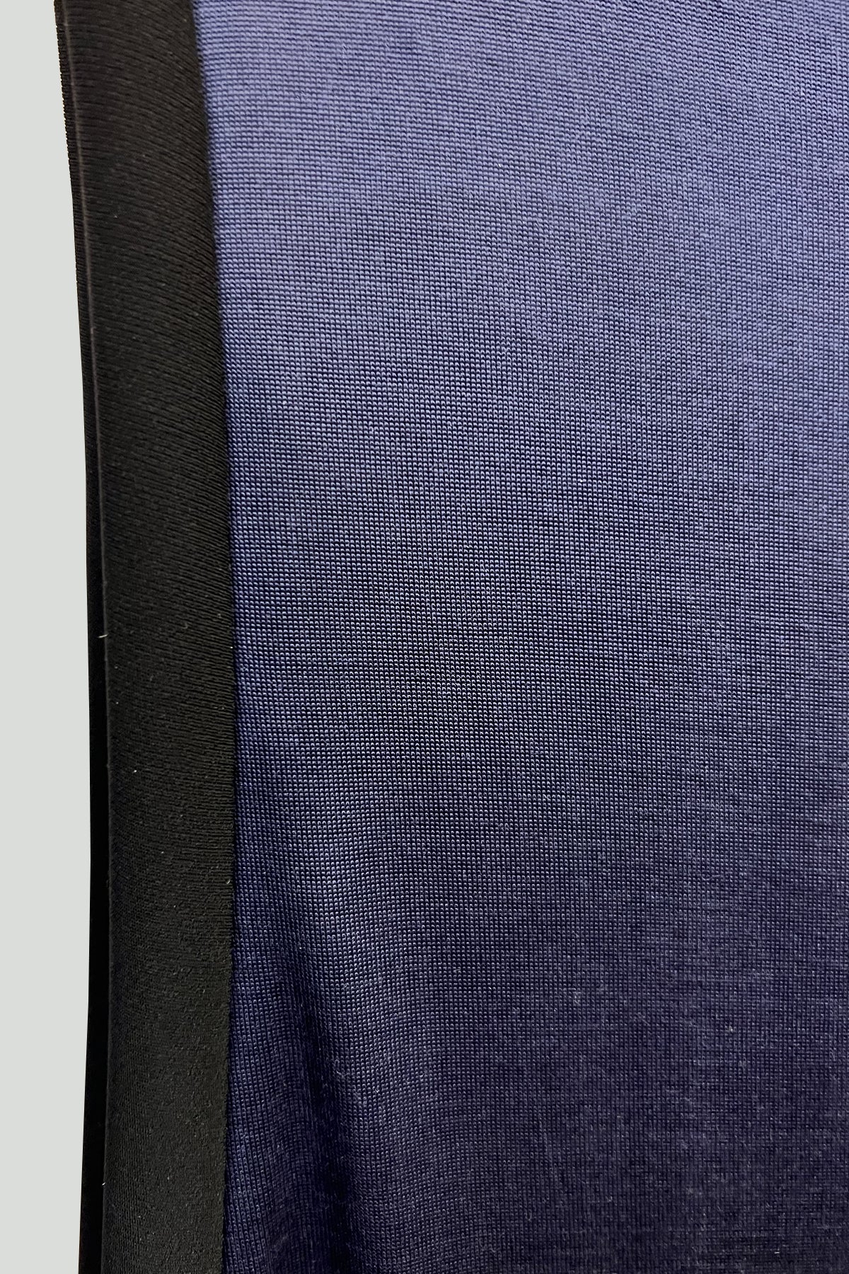Indigo Sateen Jersey Drop Armhole Loop Tank with Microfiber Combo - Close Up