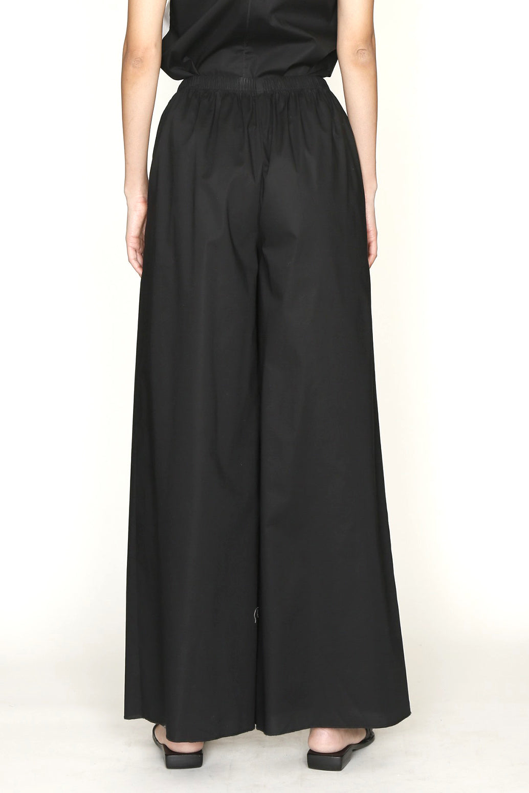 Black Paper Cotton Elasticated Waist Pajama Pant-6