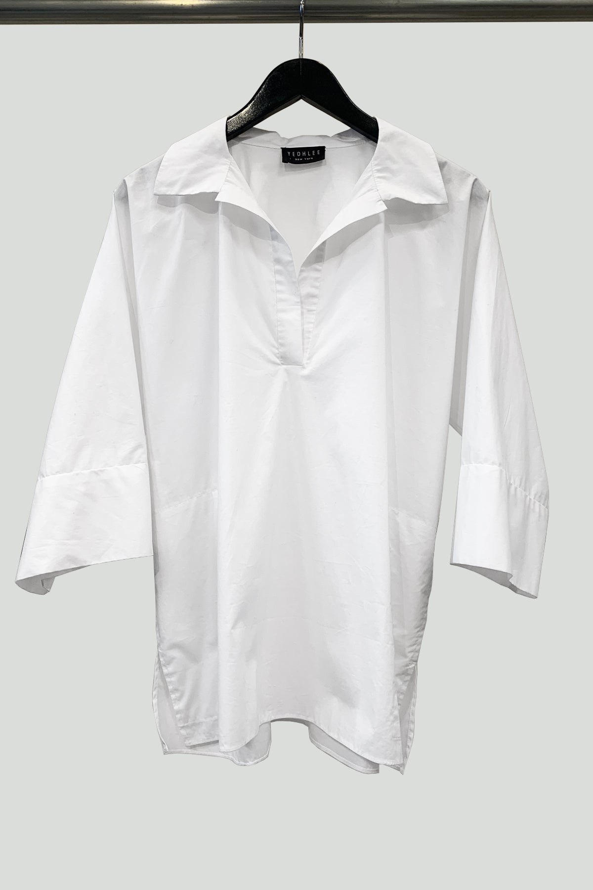 Paper Cotton One-Size-Fits-All Zero Waste Sustainable Tunic Top with Cuff and Side Pockets - 5