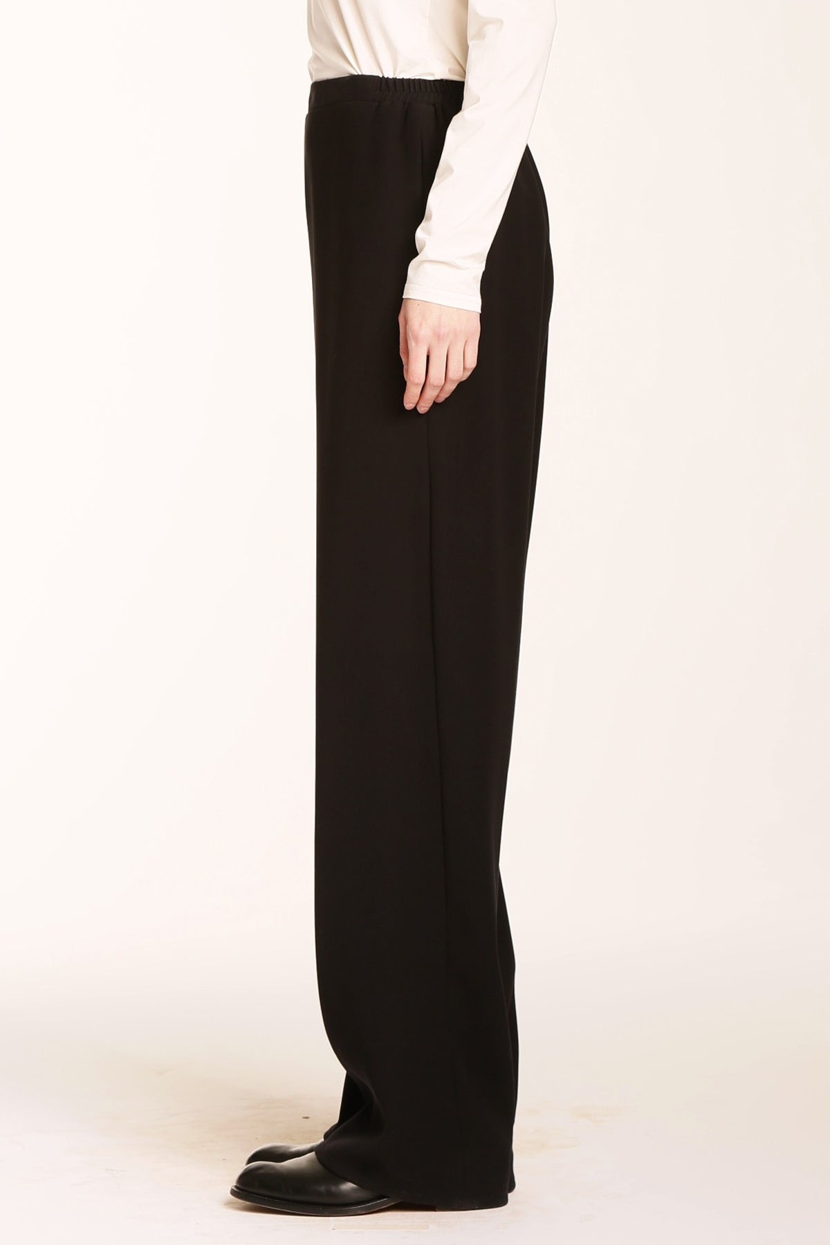 Smart Gabardine Flat Front Elastic Back Pant-4