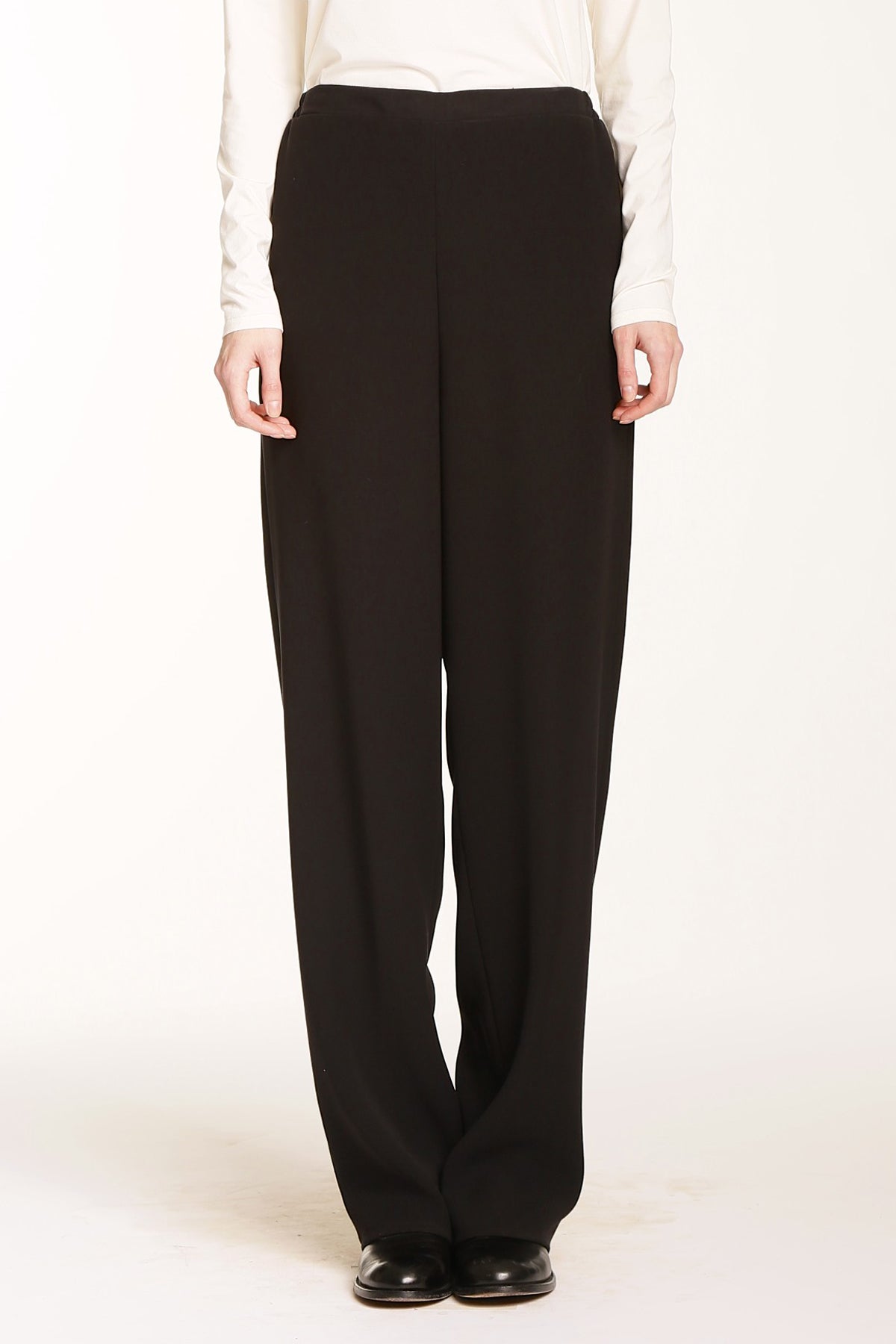 Smart Gabardine Flat Front Elastic Back Pant-2