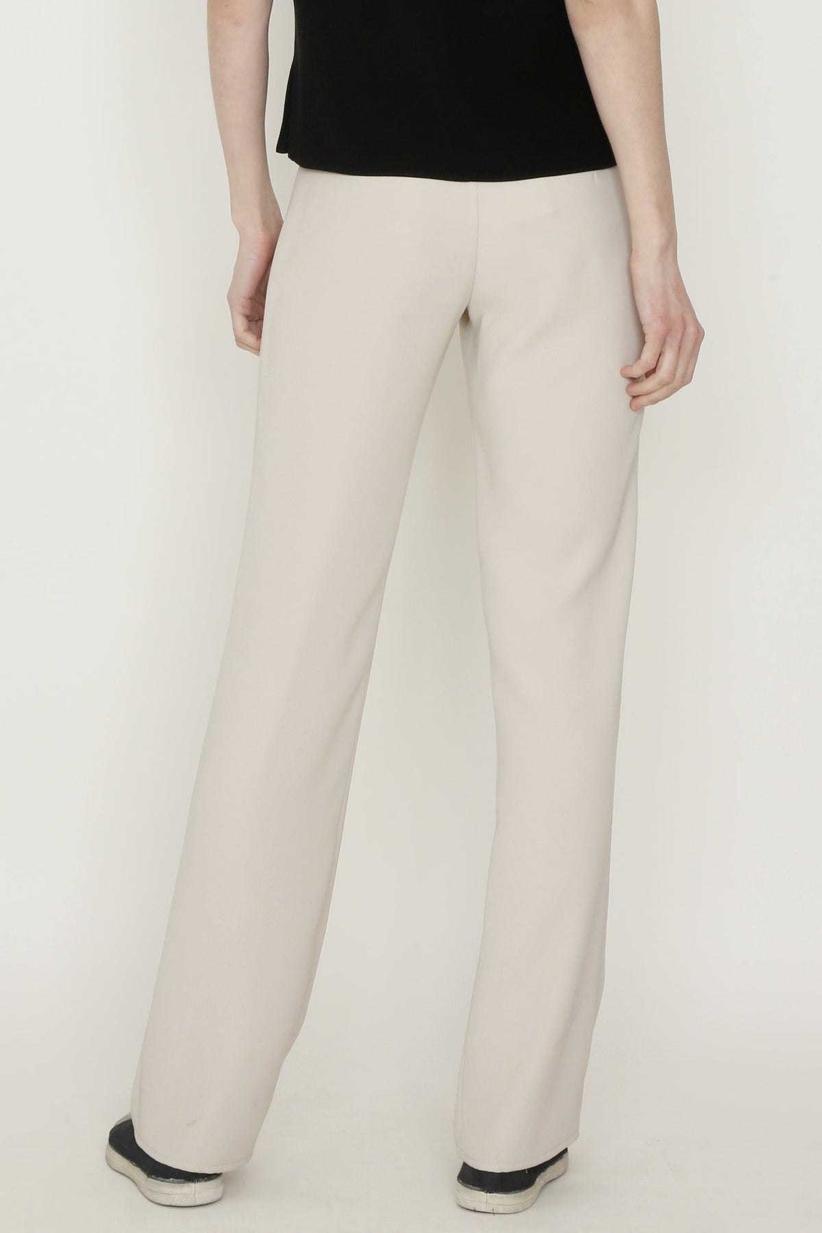 Smart Gabardine Fly Front Straight Leg Mod Pant