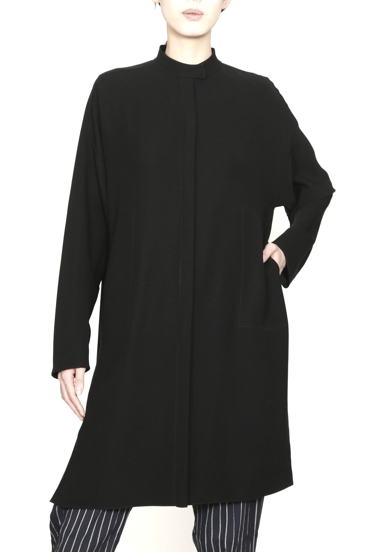 Smart Gab Microfiber Long Sleeve Tunic Shirt-1