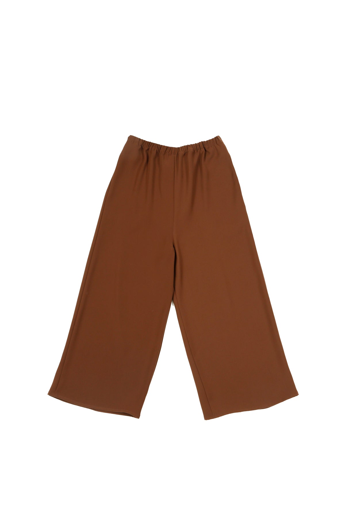 Smart Gabardine Cropped Pajama Pant with Elasticated Waist