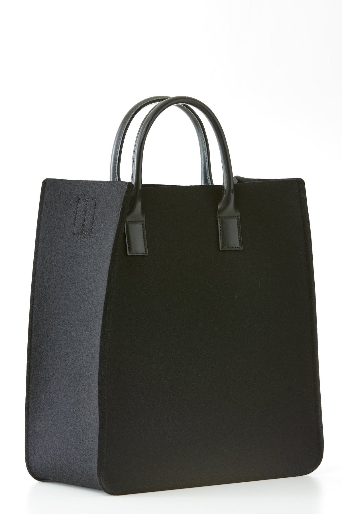 Lambertson Truex Black Felt City Tote