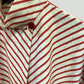 Cotton Awning Stripes Crop Big Shirt -  Close Up