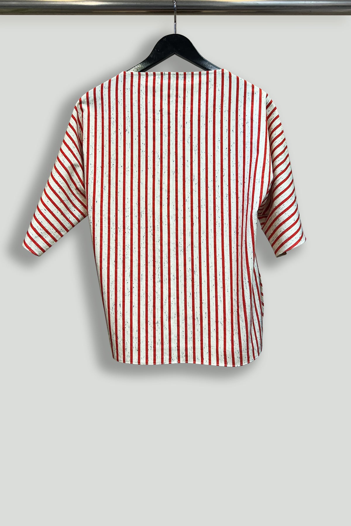 Cotton Awning Stripes Travel Tunic - Hanger Back