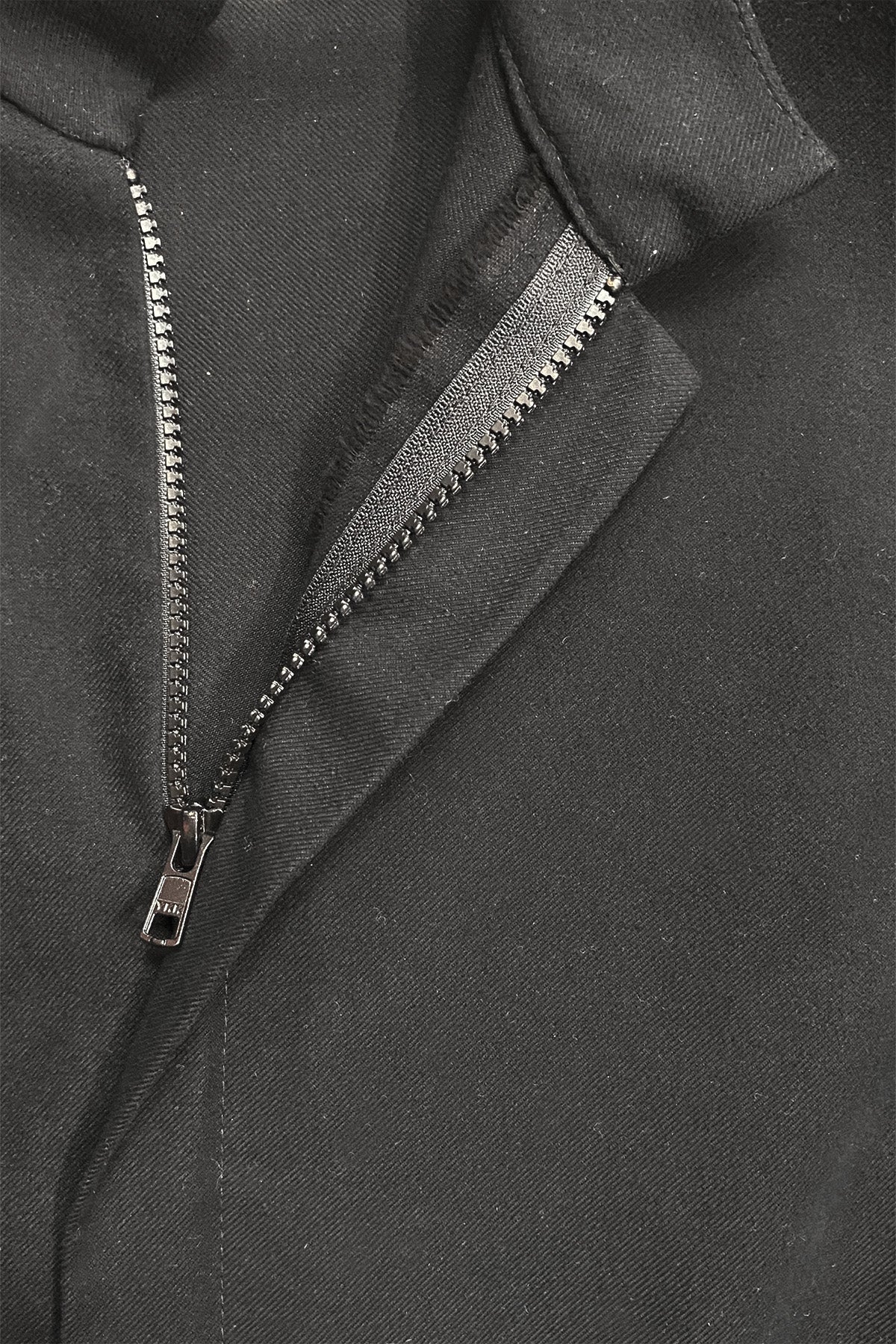 Black Brushed Cotton Short ALI Jacket