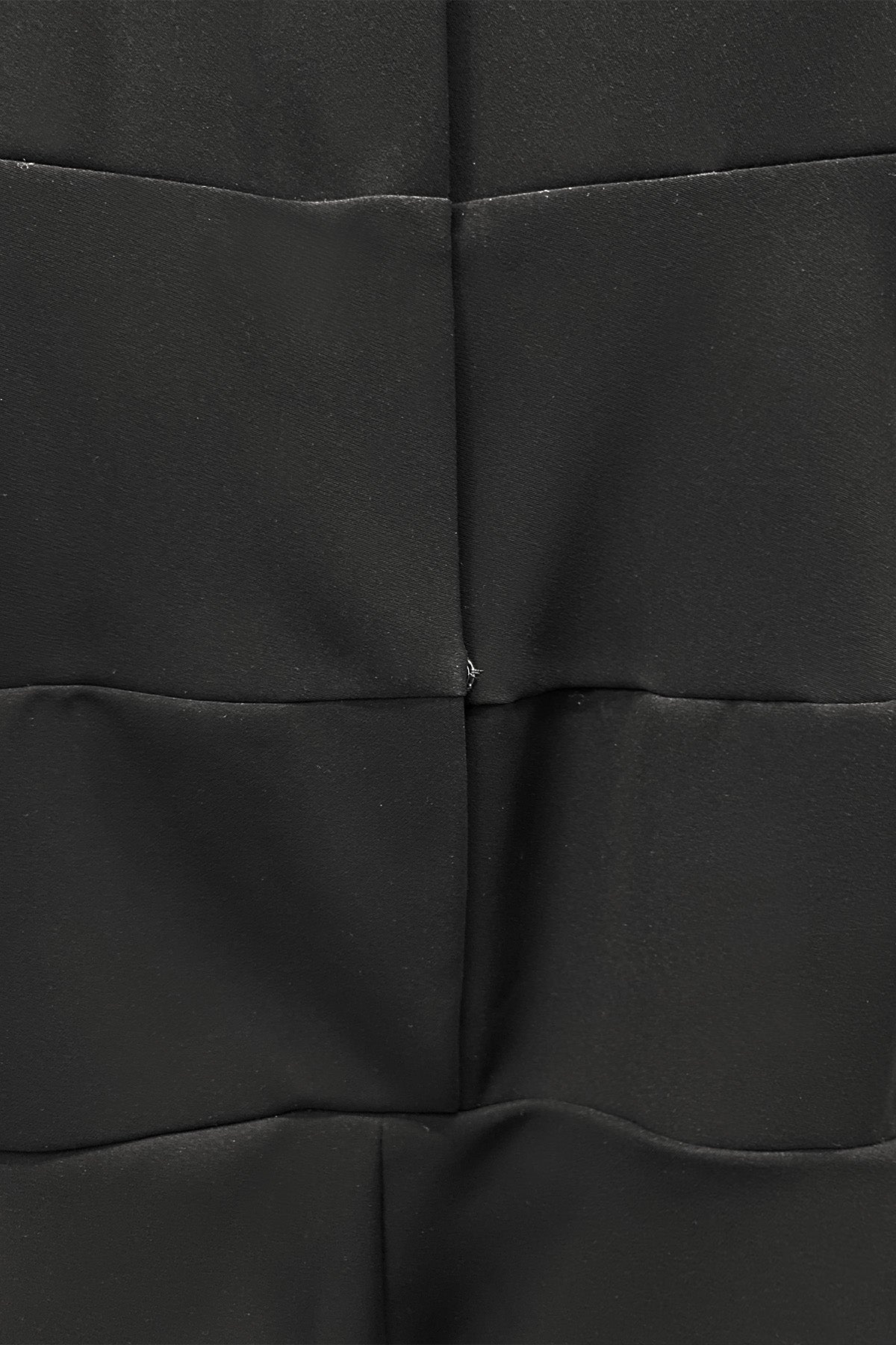 Black Microfiber Smart Gabardine Crescent Dress
