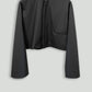 Black Matte Rainwear Crop Pilgrim Jacket