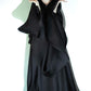 Black Silk Organza Infanta Skirt