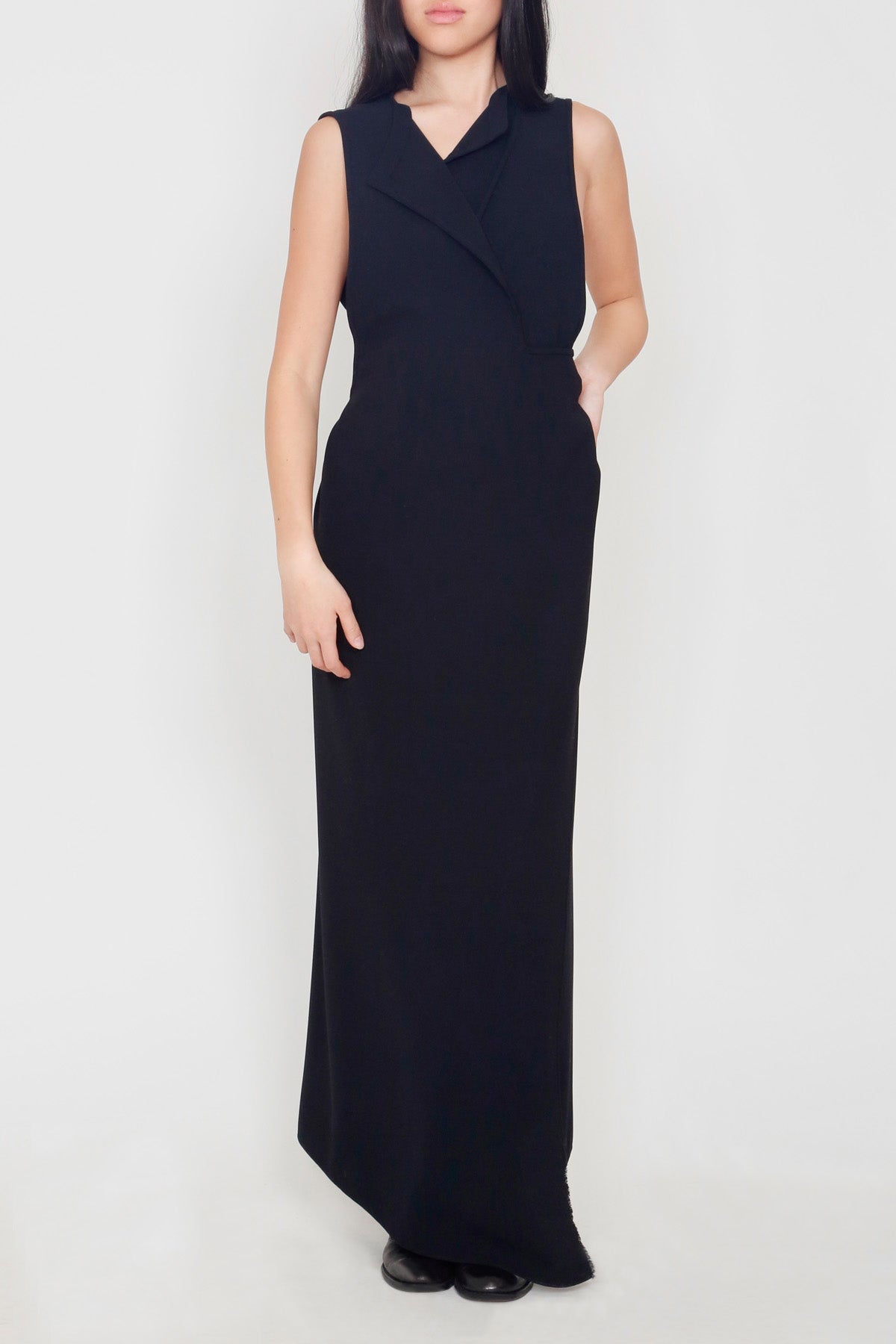 Microfiber Smart Gabardine Zero-Waste One-Size-Fits-All Wrap Dress