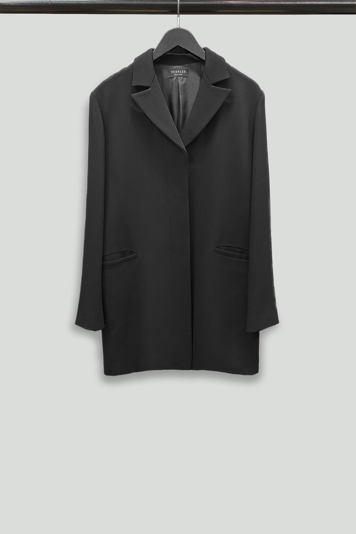 Black Cotton Blazer