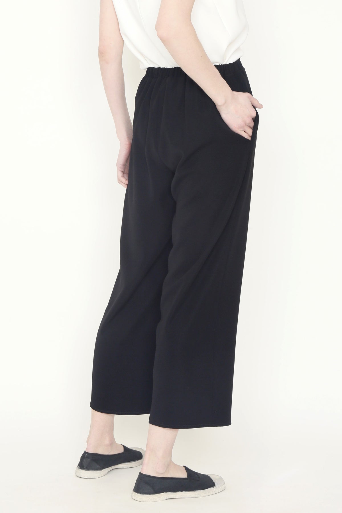 Smart Gab Microfiber Flat Front Pant with Elasticated Back Waist-3