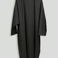 Black Water-Repellent Oversized Hooded Drop Shoulder Long Raincoat-Hanger
