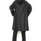 Zip Front Hooded Rain Jacket in Water-Repellent Fabric-5