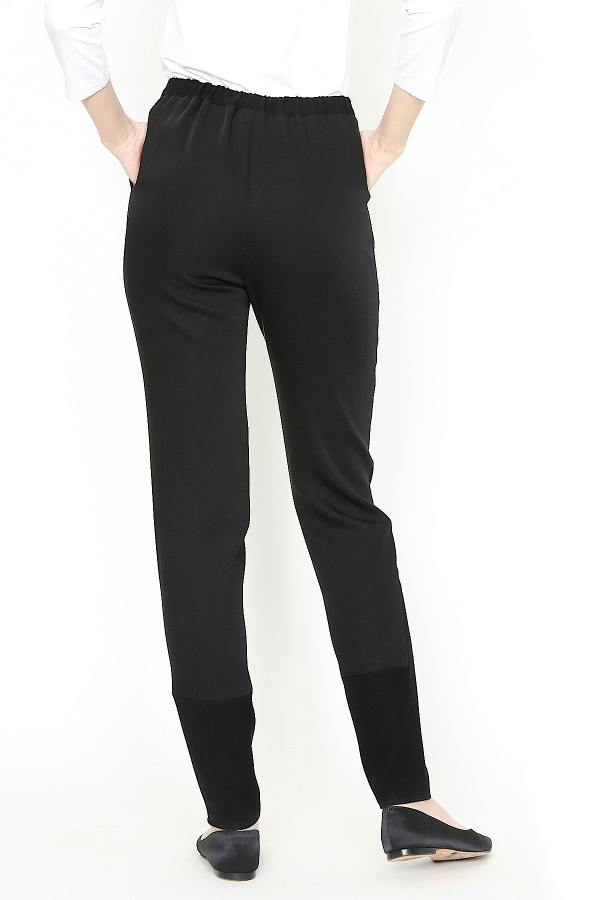 ANKLE RIB BLACK TRACK PANTS in black - Palm Angels® Official