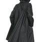 Sweep with Scarf Rain Jacket in Water-Repellent fabric-6