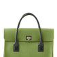 Lambertson Truex Boxcar Top Handle Olive Felt Handbag